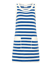 Ari Mini Dress in Blue Stripe