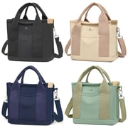 Lior Canvas Tote Bag with Zipper