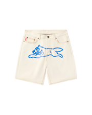 Cream Jean Shorts