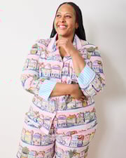 Lenox Spice Village™ x PF - Long PJ Set - Kitchen Pink