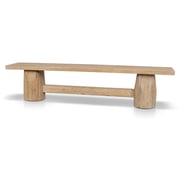 Josif 2.06m Elm Bench - Natural