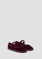 Velvet ballerinas - Kids | MANGO USA