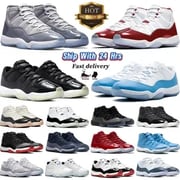 Jumpman 11 11s mens basketball shoes cement cool grey DMP cherry yellow snakeskin gamma royal blue low 72-10 25th Anniversary Concord Bred womens sports sneakers