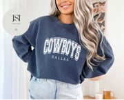 Comfort Colors Cowboys Sweatshirt, sports sweater, football, oversized sweatshirt, unisex