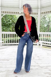 The Elly from Lovervet: High-Rise Tummy Control Wide Leg Denim