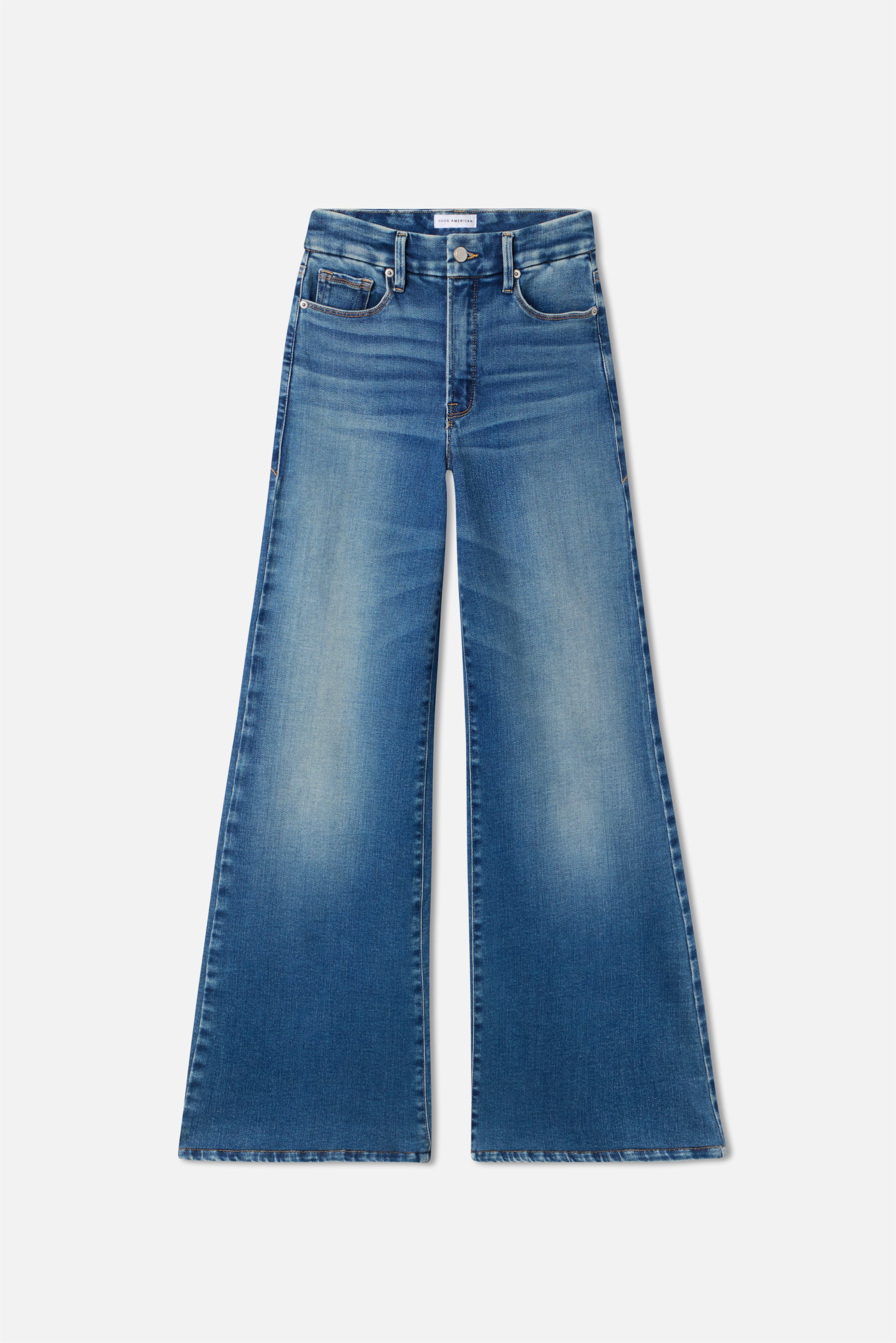 SOFT TECH GOOD WAIST PALAZZO JEANS | INDIGO986