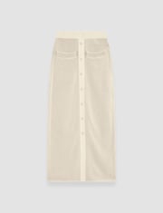 Micro Stripe Knit Skirt