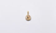 Mini Round Gold Locket 14k