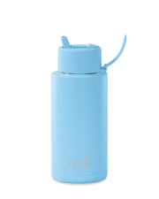 Ceramic Reusable Bottle - 34oz / 1,000ml - Sky Blue
