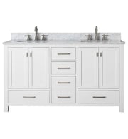 Avanity MODERO-VS60-WT Modero 60" Free Standing Double Bathroom Vanity Set in White Finish