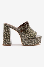 Dolly Verona Mule In Seaweed Vichy Patent Leather