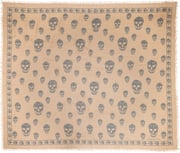 Beige & Gray CA Skull Scarf