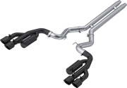 2018-2023 Mustang Cat-Back, Quad Rear Exit Exhaust, S7207BLK
