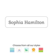 Custom Small Rectangle Name Labels