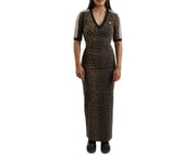 Adidas Leopard V-Neck Maxi Dress JW2773 - Karmaloop