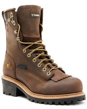Product Name:  Hawx Men's 8" Waterproof Logger Boots - Steel Toe