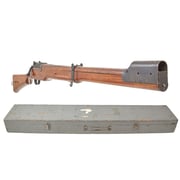 Original British WWII Swift Training Rifle Series B in Original Transit Chest - Serial B5190 - Functional with Intact Fork
