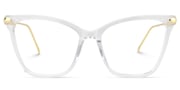 Hilary - Butterfly Crystal Clear Glasses
