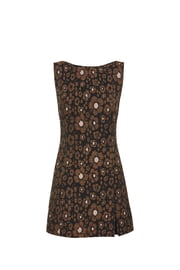 Leopard Hibiscus Mini Dress