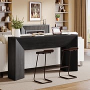 63" Console Table, Wooden Sofa Table Hallway Foyer Table