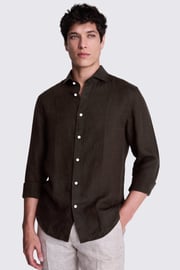 Chocolate Linen Shirt