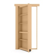 Unassembled Paint Grade Flush Mount Bookcase Door