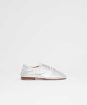 Oxford Ballerina - Crinkled Silver