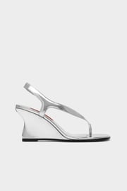 Beep Thong Wedge In Silver