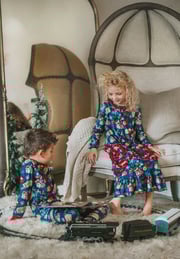 Christmas Train Swirl Gown Pre-order