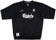 2003-04 Liverpool Reebok Player Issue Sweat Top #5 (Baros) - 8/10 - (XL)