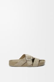 Ease Buckle slide in brushed suede