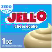 Jell-O Cheesecake Artificially Flavored Zero Sugar Instant Reduced Calorie Pudding & Pie Filling Mix - 1 Oz.
