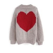 Key to My Heart Hand Knit Chunky Cardigan