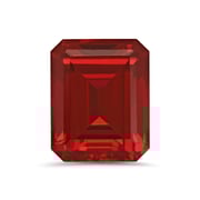 Emerald Cut Lab Created Ruby
