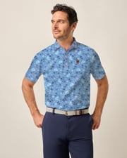 SWAG Golf x Johnnie-O Performance Polo - Deep Dish