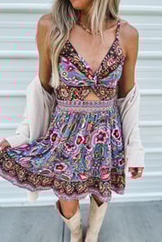 Twist Front Cut Out Sundress