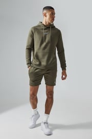 Man Active Gym Training Hoodie & Short Set | boohooMAN USA