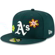 Men's Athletics New Era Green Chain Stitch Floral 59FITY Fitted Hat