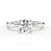 Anais Solitaire 14kt White Gold Round Cut Engagement Ring