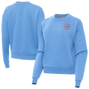 Women's Chicago Cubs  Antigua Powder Blue Alternate Logo Victory Pullover Sweatshirt