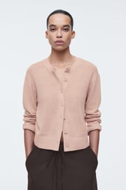 KNITTED LINEN CARDIGAN
