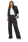 LTS Tall Black Washed Denim Pull-On Wide Leg Jeans