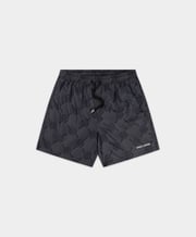 Black Dotted Monogram Swimshorts