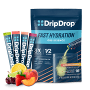 DripDrop Sunburst Variety Pack Electrolyte Powder, 8 oz sticks, 16 count