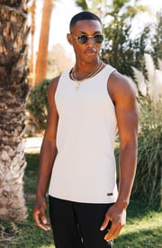 Signature Vest in Ecru