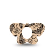 Tattoo Print Dexcom G7 and Stelo Butterfly Tape