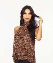 Arequipa Layered Chiffon Halter Top-FINAL SALE