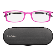 Pink Brooklyn Full Frame Reading Glasses + Milano Case