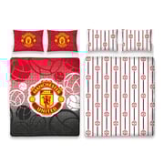 Manchester United Crest Panel Poly Cotton Duvet - Double