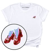Ruby Slippers Embroidery Detail T-Shirt